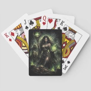 Jeu De Cartes Reine de la Flamme Verte