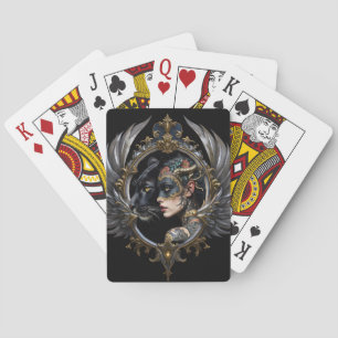 Jeu De Cartes Reine de l'Ombre – Emblème de l'Esprit Panthère.