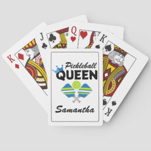 Jeu De Cartes Reine de Pickleball Rameaux Couronne 