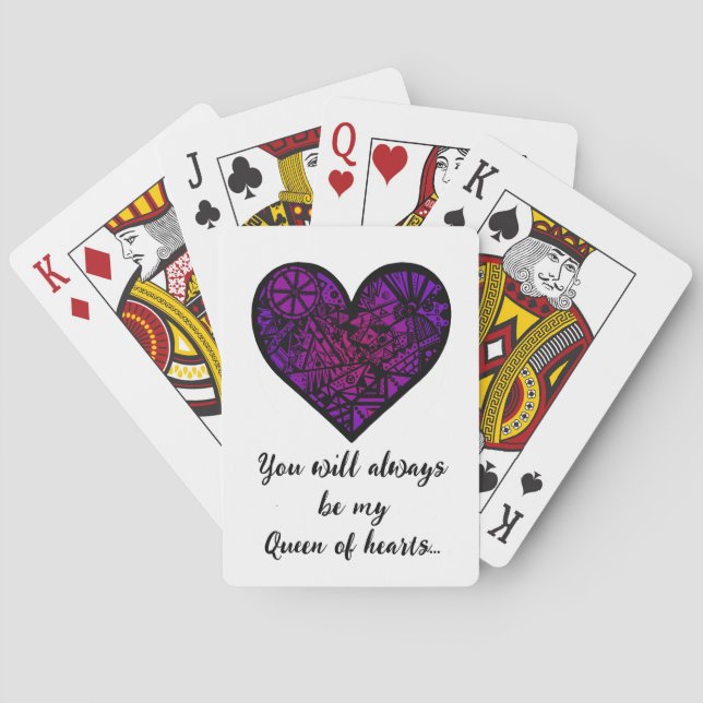 Jeu De Cartes Reine des Coeurs (dos)