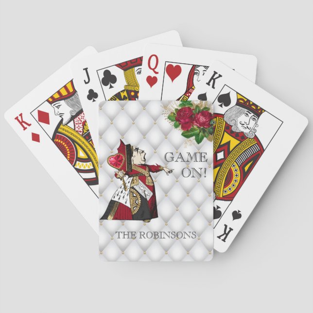 Jeu De Cartes Reine des Coeurs Alice au pays des merveilles (dos)