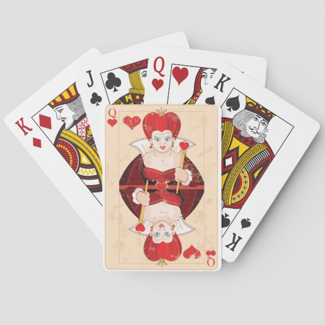 Jeu De Cartes Reine Des Coeurs Jouer Des Cartes (dos)