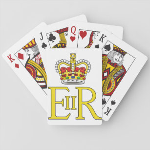 Jeu De Cartes Reine Elizabeth II Crest Royals Monarchie Pourcent