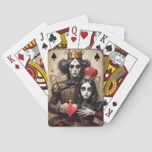 Jeu De Cartes Reine et roi des coeurs
