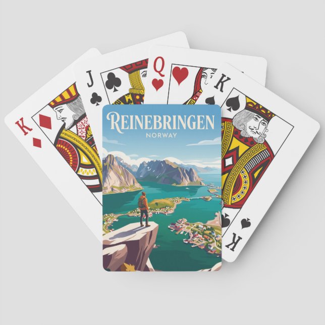 Jeu De Cartes Reinebringen Norvège (dos)