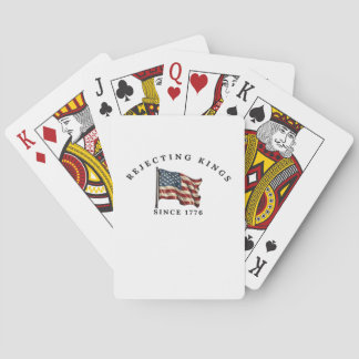 Jeu De Cartes Rejecting Kings Since 1776 America Style