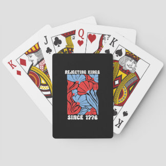 Jeu De Cartes Rejecting Kings Since 1776 No Kings In America Des