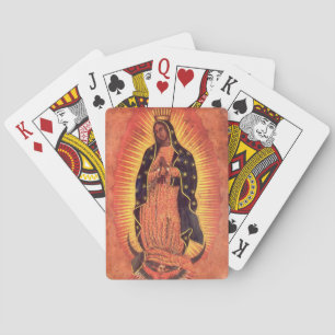 Jeu De Cartes Religion vintage Vierge Marie Notre-Dame de Guadal