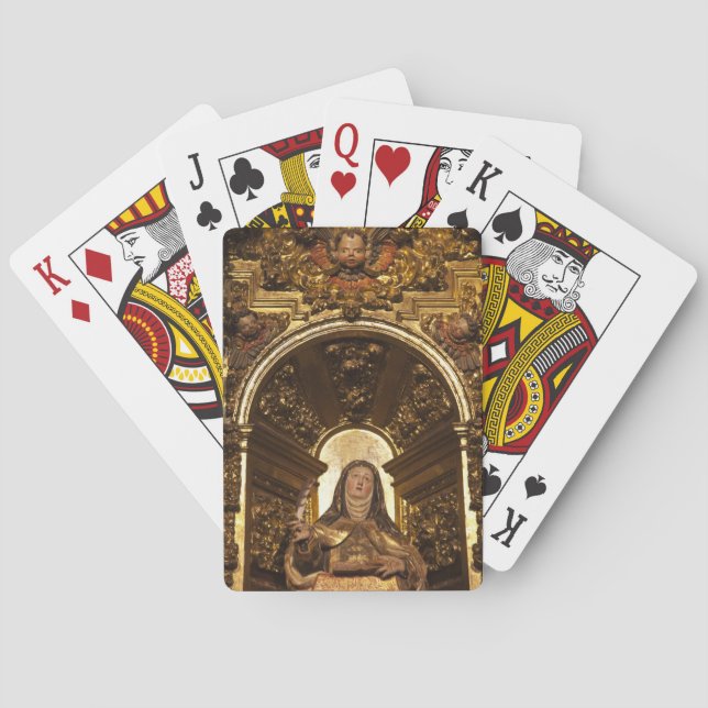 Jeu De Cartes Religious art representing Santa Teresa (dos)