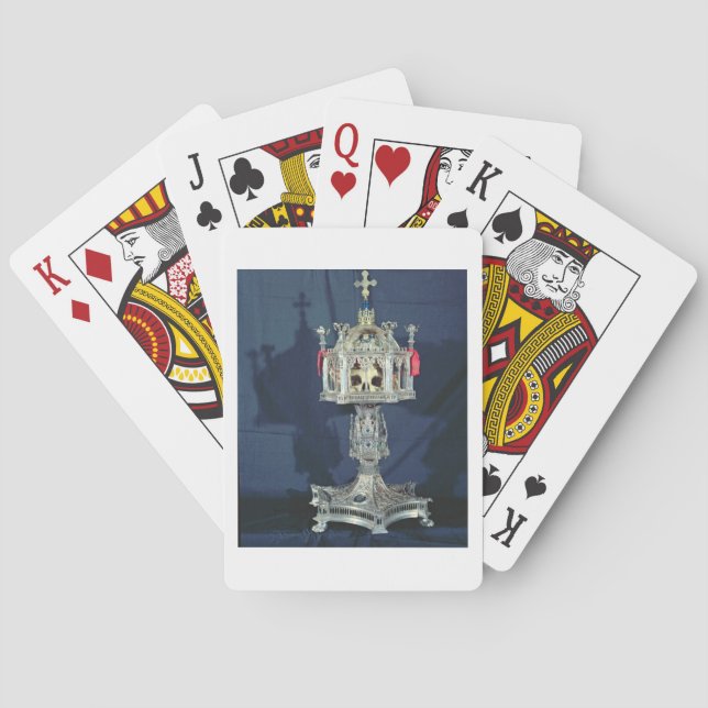 Jeu De Cartes Reliquaire de Ste. Barbara, 14e-15e siècle (argent (dos)