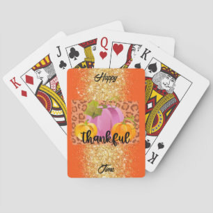 Jeu De Cartes Remerciements Personnaliser d'automne Texte et cou