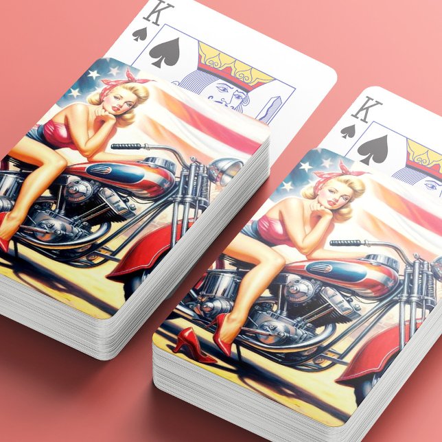 Jeu De Cartes Remorque de moto rétro vers le haut (Créateur téléchargé)