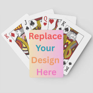 Jeu De Cartes Remplacez Votre Propre Conception Cartes de Poker