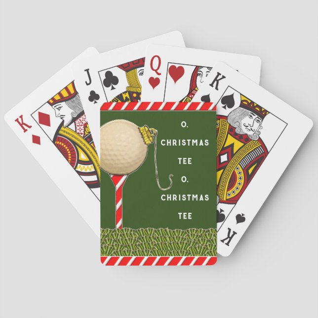 Jeu De Cartes Remplisseur de bas de Noël de golf (dos)