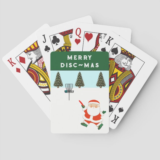 Jeu De Cartes Remplisseur de bas de Noël pour golf sur disque (dos)