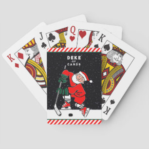 Jeu De Cartes Remplisseurs de bas de Noël de hockey