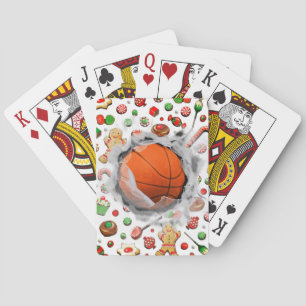 Jeu De Cartes Remplisseurs de chaussettes de Noël de basketball