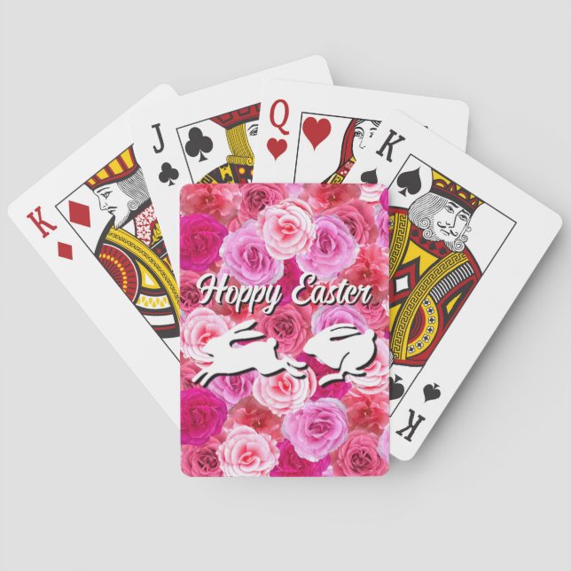 Jeu De Cartes Remplisseurs de panier de Pâques Lapins Blancs Fle (dos)