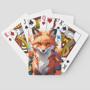 Jeu De Cartes Renard à fleurs