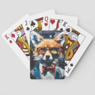Jeu De Cartes Renard Abstrait minimaliste