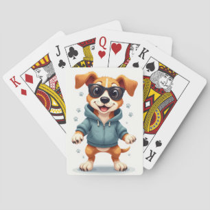 Jeu De Cartes Renard anglais drôle Kawaii Chien