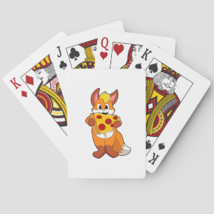 Jeu De Cartes Renard avec pizza