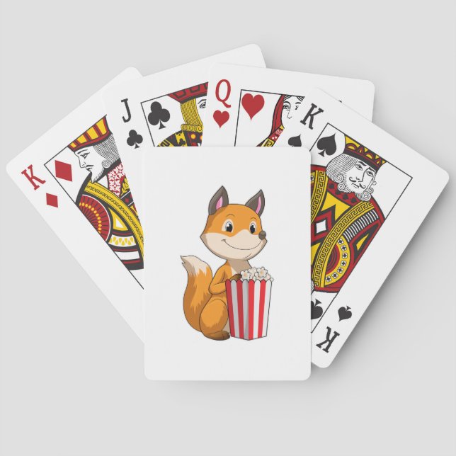 Jeu De Cartes Renard avec Popcorn (dos)