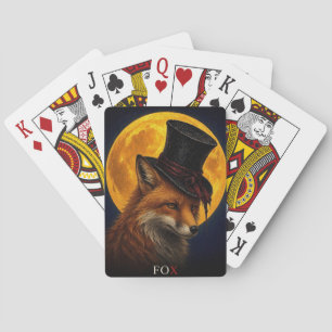 Jeu De Cartes Renard Chapeau Haut Gothique Surréaliste