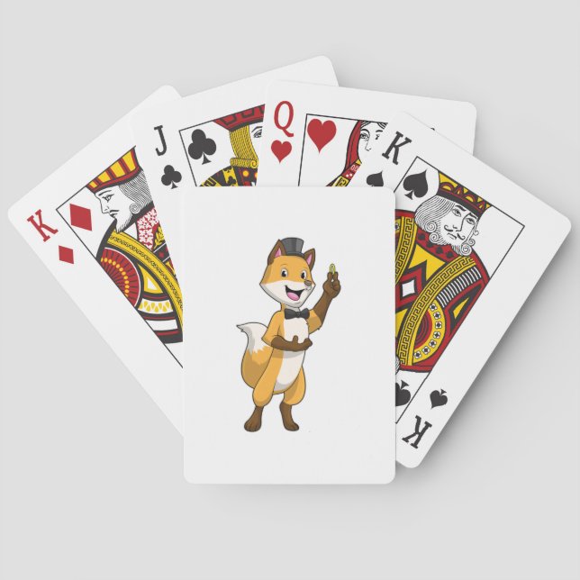 Jeu De Cartes Renard comme marié avec alliance (dos)