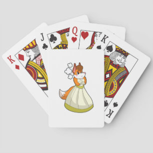 Jeu De Cartes Renard comme mariée avec une robe de mariée.PNG