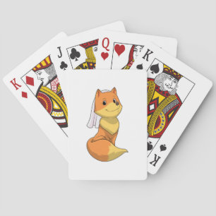 Jeu De Cartes Renard comme mariée avec voile