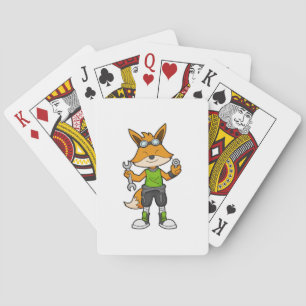 Jeu De Cartes Renard comme Mécanique avec clé & noix