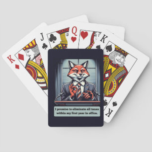 Jeu De Cartes Renard présidentiel - Drôle animal de satire polit