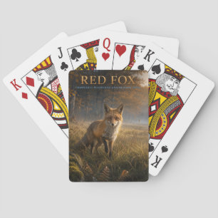 Jeu De Cartes Renard roux Prairie boisée ANIMALS Poker