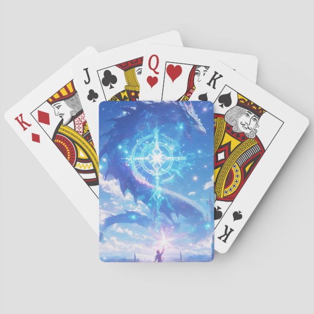 Jeu De Cartes Rencontre céleste : Dragon et Mystic (dos)