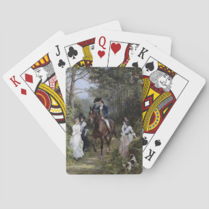 Jeu De Cartes Rencontre dans la forêt (par Heywood Hardy)