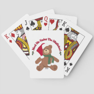 Jeu De Cartes Rencontre-moi sous le gui ! Ours en peluche de Noë