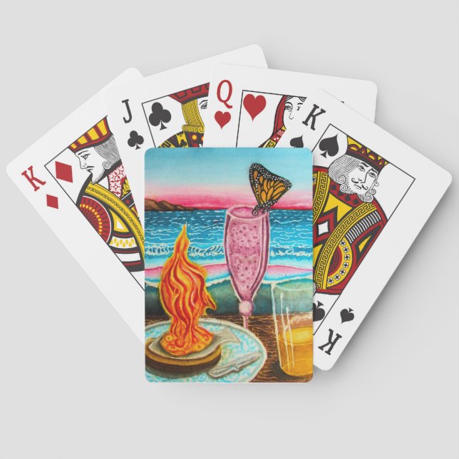 Jeu De Cartes Rendez-vous de la plage papillon (dos)