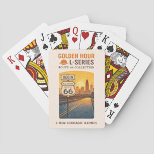 Jeu De Cartes Repère historique du début de la route 66 à Chicag