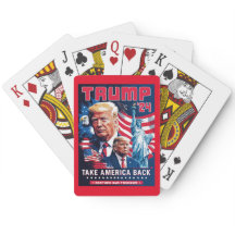 Reprenez l'Amérique Patriotique Trump 2024 Poker C