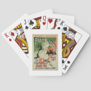 Jeu De Cartes Reproduction d'une affiche publicitaire "Paris Cou