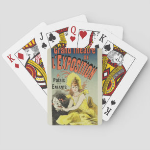 Jeu De Cartes Reproduction d'une affiche publicitaire pour le 'G