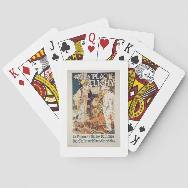 Jeu De Cartes Reproduction of a poster advertising (dos)