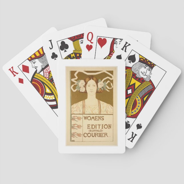 Jeu De Cartes Reproduction of a poster advertising the 'Women's (dos)