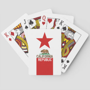Jeu De Cartes RÉPUBLIQUE DE CALIFORNIE Drapeau de l'État étoile 