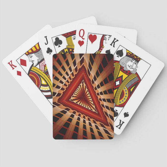 Jeu De Cartes Réseau Fantastique Moderne de Fractales en 3D Desi (dos)