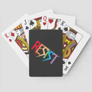 Jeu De Cartes Résiste aux couleurs arc-en-ciel Jouer aux cartes