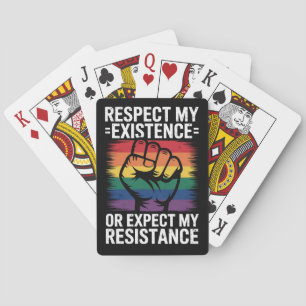 Jeu De Cartes Respectez Mon Existence Ou Attendez-Vous À Ma Rési