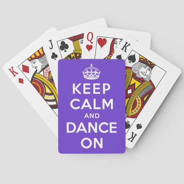 Jeu De Cartes Restez calme et dansez (dos)