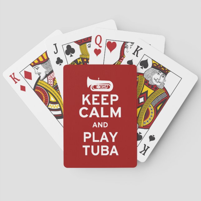 Jeu De Cartes Restez calme et jouez à Tuba (dos)